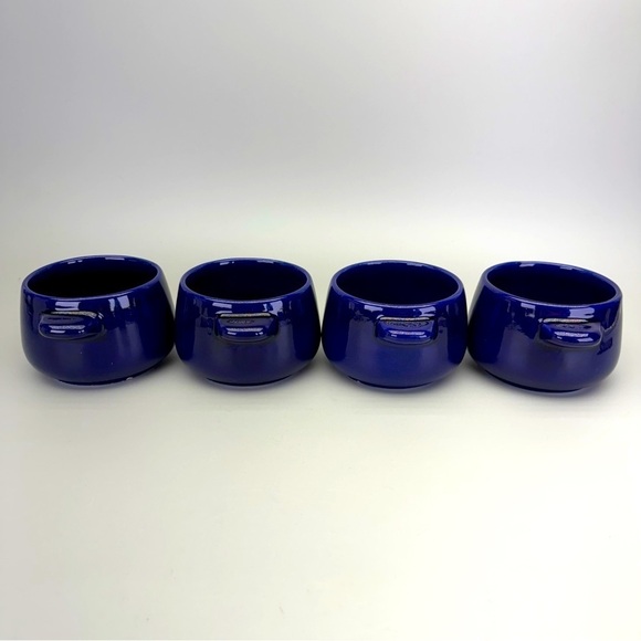 Vintage Gerz West Germany Pottery 
Blue Flat Cream Soup Cups - Picture 4 of 10